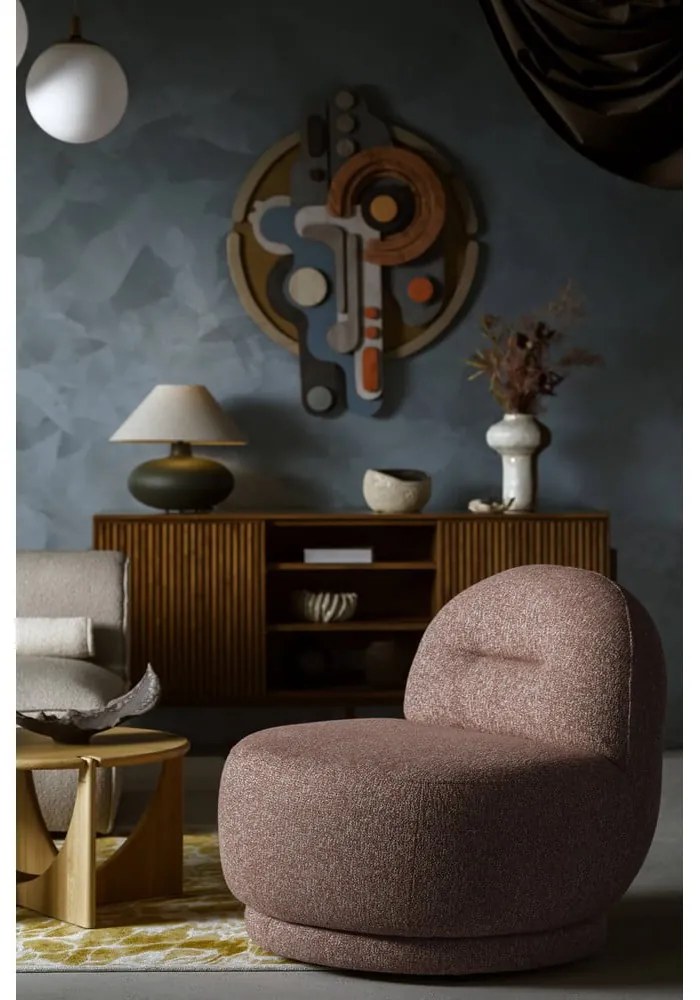 Fotoliu roșu Ovo – Miuform