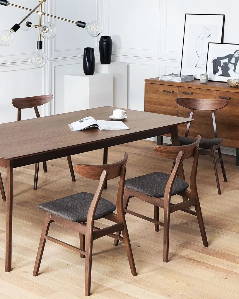 Set 2 buc. scaune pentru sufragerie Linch (gri). 1009945