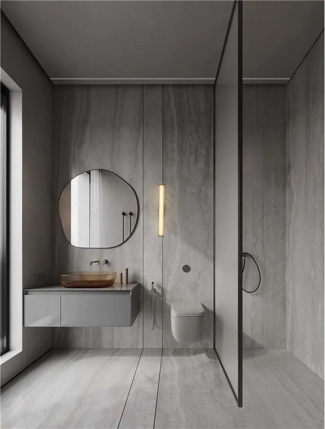 Aplica LED baie decorativa design elegant IP44 HEDULA L-63cm