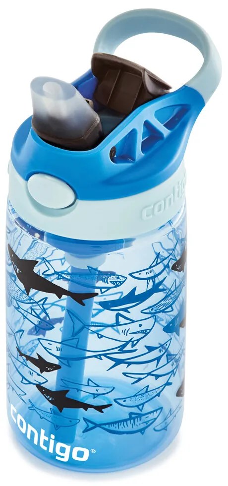 Sticlă pentru copii Contigo Easy Clean 420 ml Blue Sharks