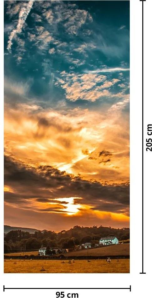 Fototapet pentru ușă - Norii (95x205cm)