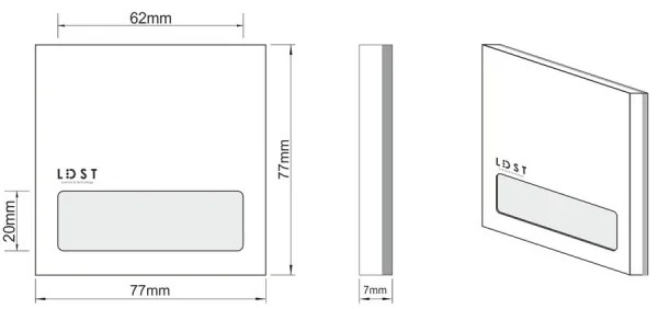 LDST AL-01-SS-BZ5 - LED lampă scări ALEX 5xLED/1,2W/230V crom mat