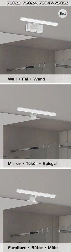 Aplica LED pentru baie protectie IP44 Oliro L-40cm