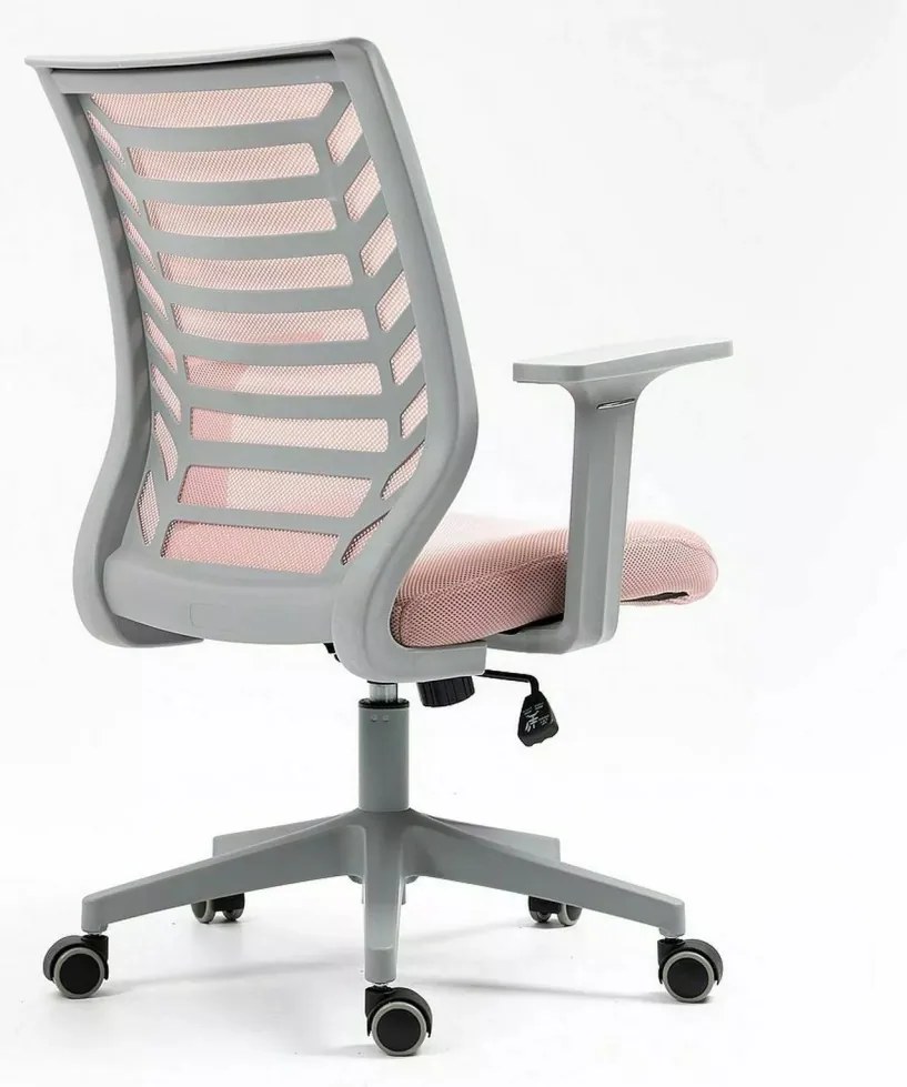 Scaun de birou Q320 roz/gri