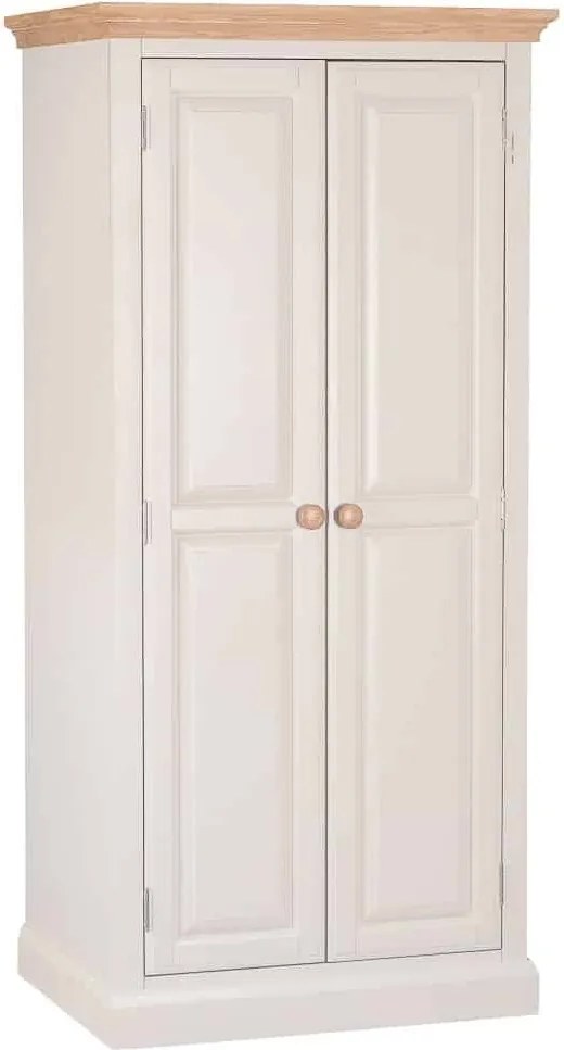 Dulap lemn masiv natur Sussane Gri/, 86 × 58 × 200 cm