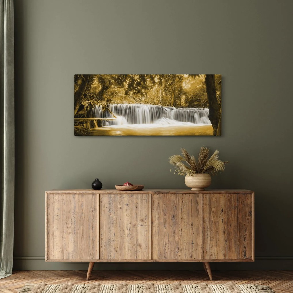 Tablou - Cascadă, de epocă (120x50 cm)