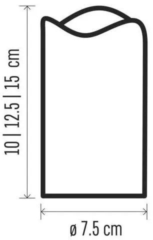 SET 3x decorațiune LED de Crăciun 3xLED/3x3AAA + telecomandă