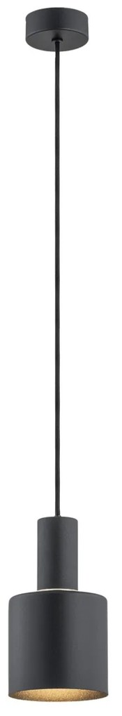 Pendul, Lustra suspendata design minimalist SINES 12cm, negru