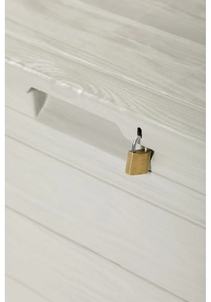 Cutie de depozitare pentru grădină gri deschis din plastic Woodys – Toomax
