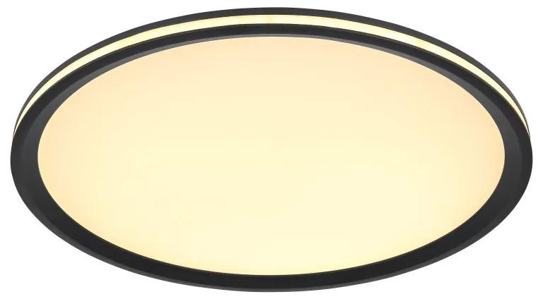 Plafoniera LED design modern Belissa negru, opal 40cm