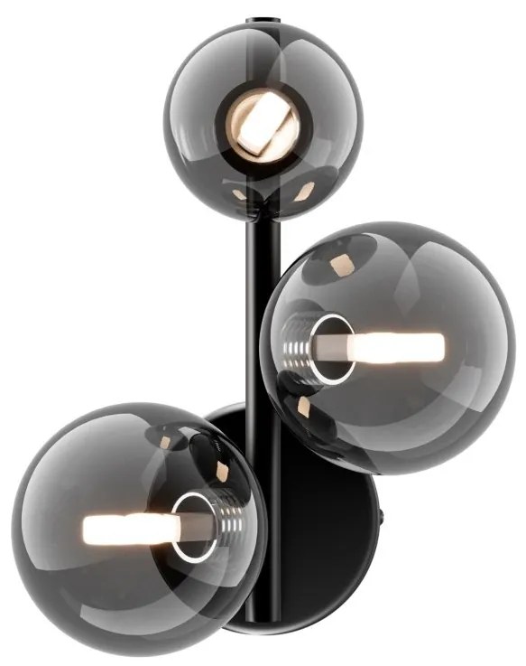 Aplica perete moderna design deosebit Dallas 3 negru