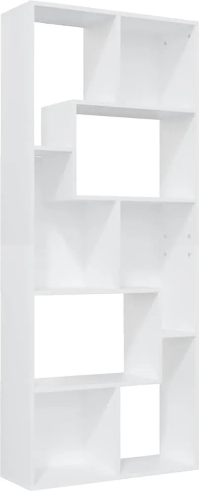 vidaXL Bibliotecă, alb, 67x24x161 cm, lemn prelucrat