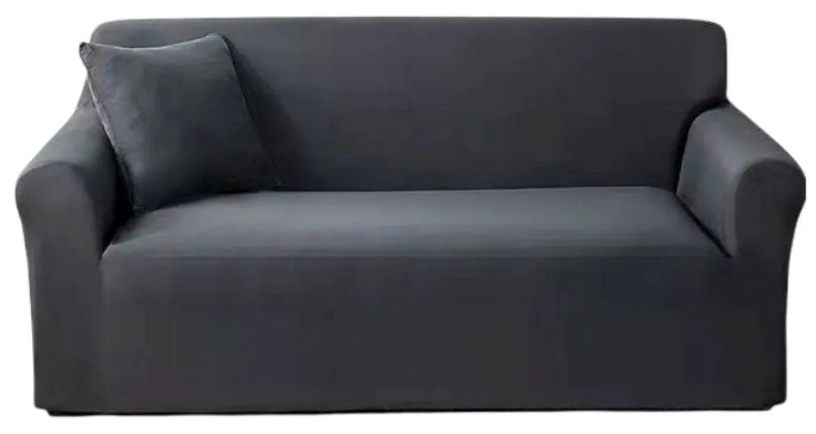 Husa elastica moderna pentru canapea 2 locuri + 1 față de perna CADOU, marime: M, gri, HES2-07