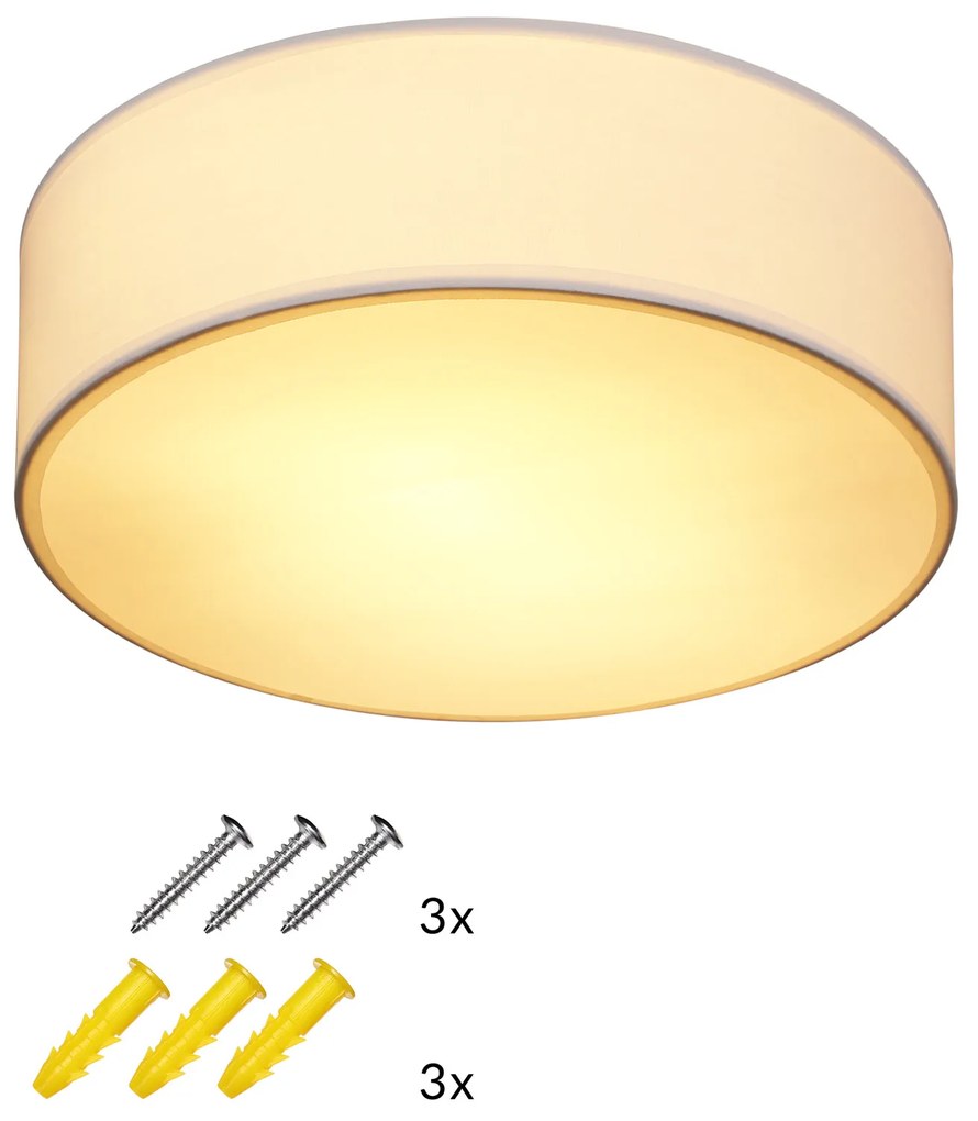 Deuba Plafoniera Ø30cm - alb