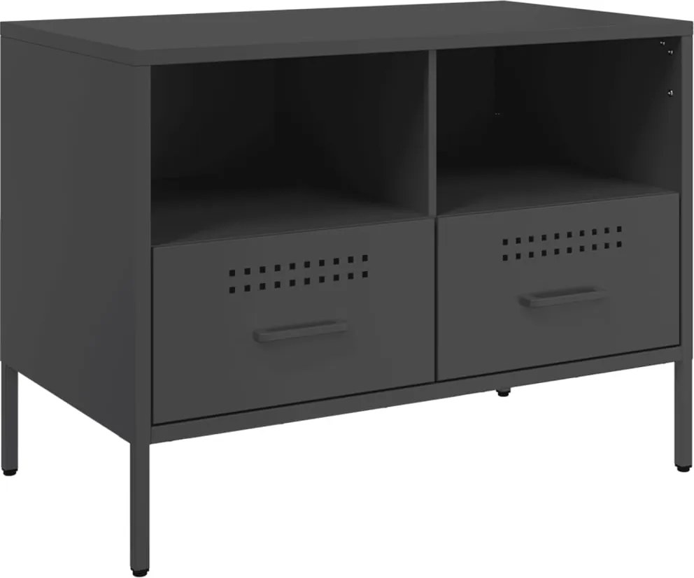 vidaXL Dulap TV, negru, 68x39x50,5 cm, oțel