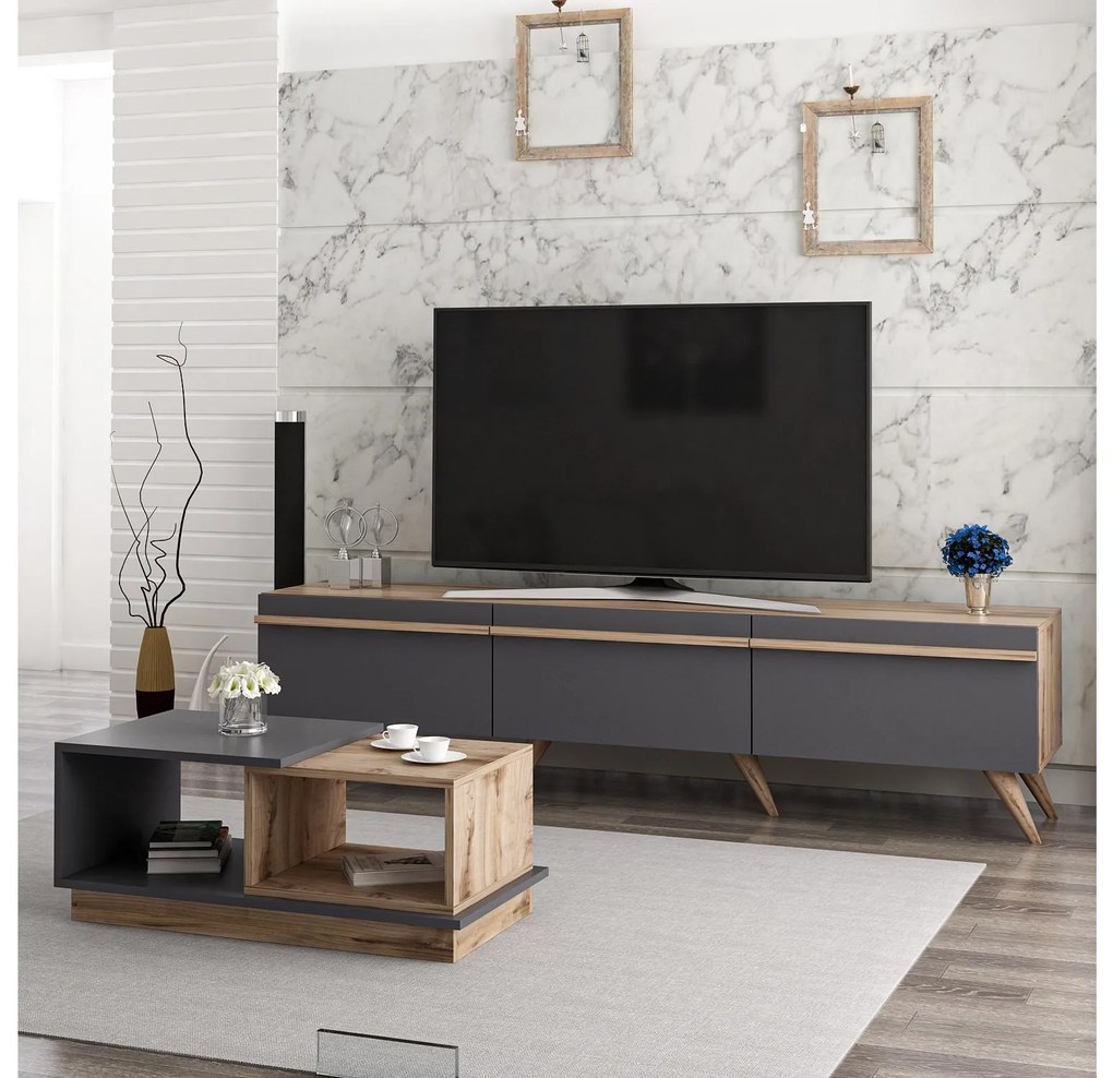 Mobilier living Amstel (Nuc + antracit). 1088814