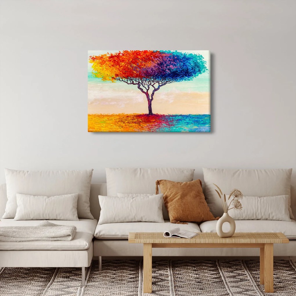 Tablou cu pom pictat (90x60 cm)