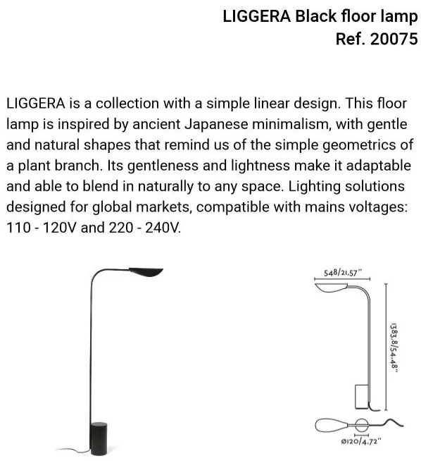 Lampadar, Lampa de podea LIGGERA