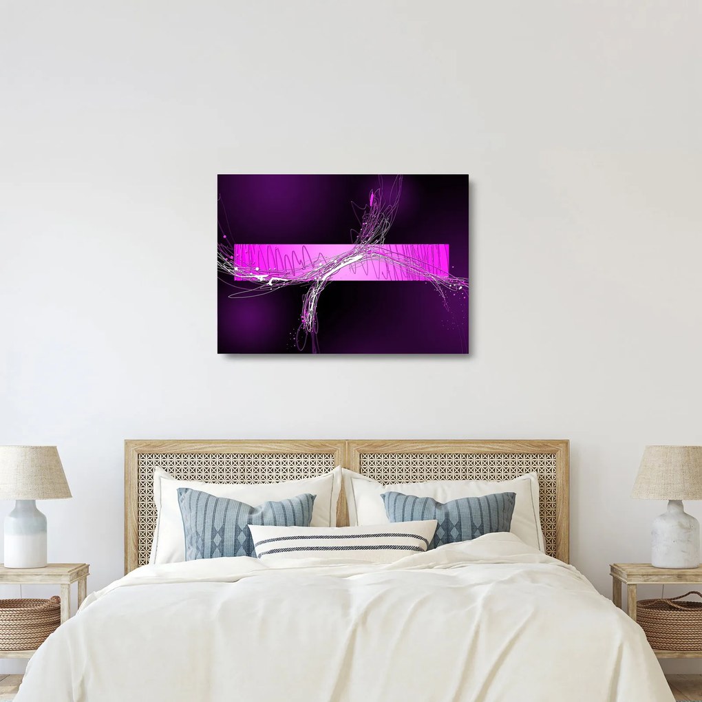 Tablou pe sticlă abstract (70x50 cm)