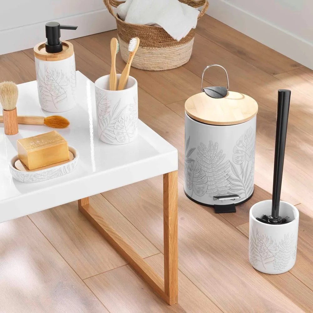 Suport pentru periuța de dinți alb din ceramică Amber – douceur d'intérieur