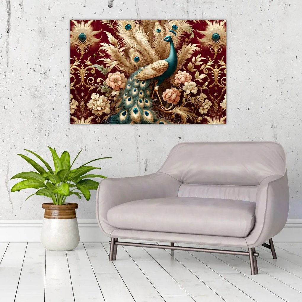 Tablou – Păun elegant (90x60 cm)