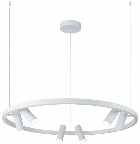 Lustra LED cu spoturi directionabile Satellite alba