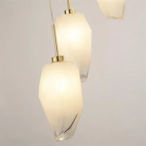 Searchlight 23146-5SB - Candelabru suspendat ROCKY 5xG9/33W/230V