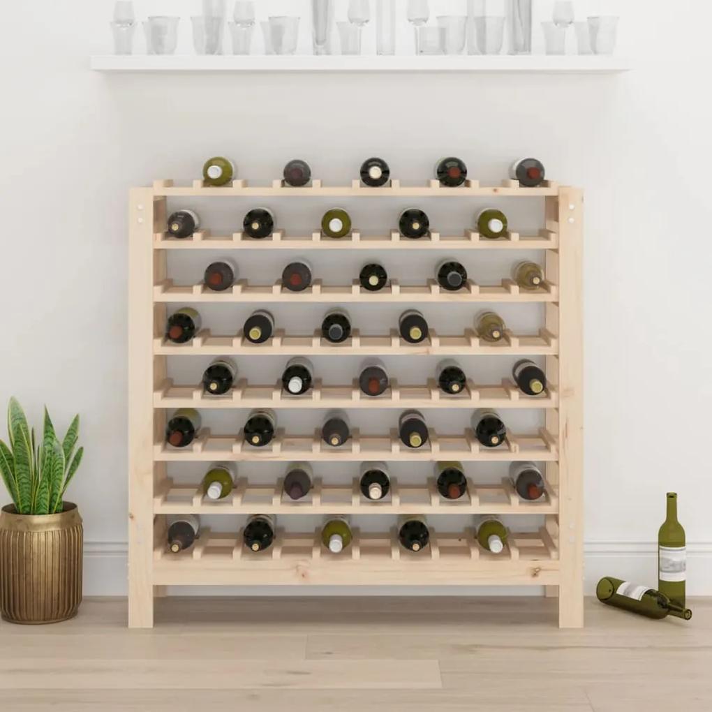 Suport de vinuri, 109,5x30x107,5 cm, lemn masiv de pin Maro, 109.5 x 30 x 107.5 cm, 1