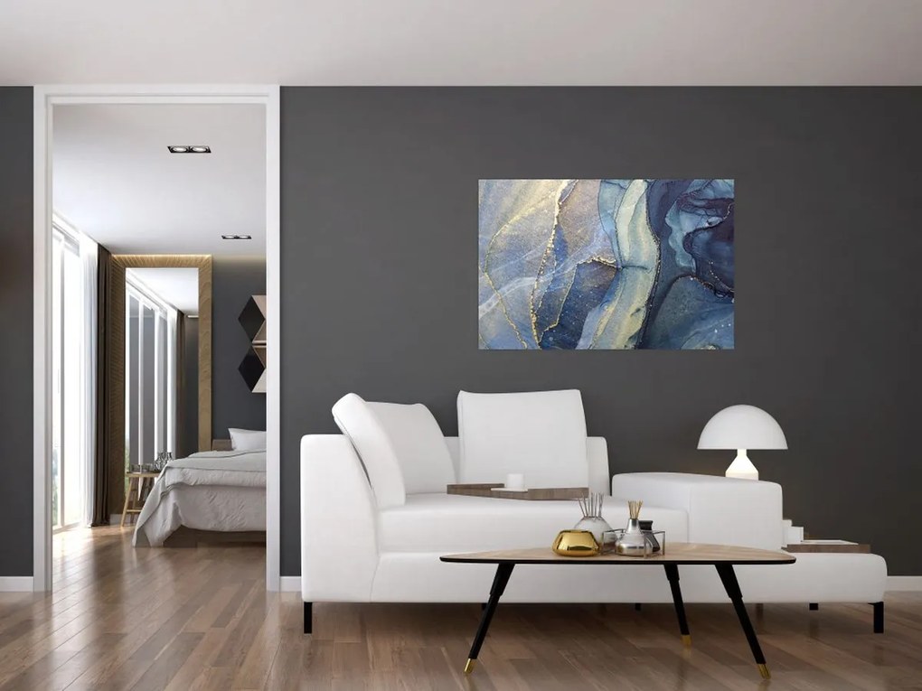 Tablou - Abstracție cu cerneală cu alcool (90x60 cm)