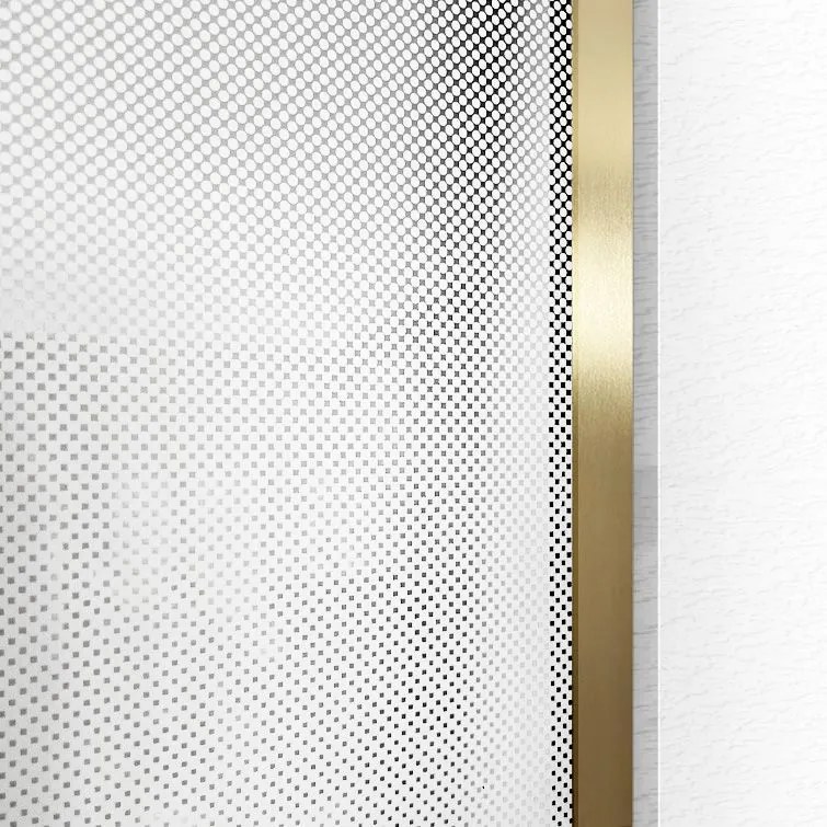 Paravan de dus Rea Aero Ombre Gold Brush/White 110