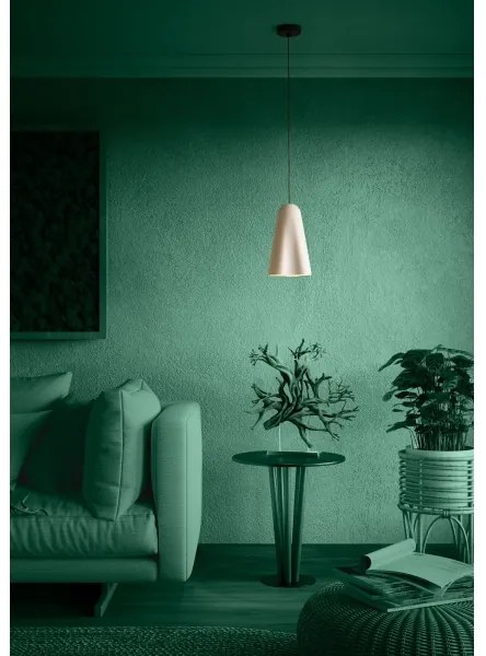 Lustră pe cablu Eglo 390363 TOLLERIC 1xE27/40W/230V bej