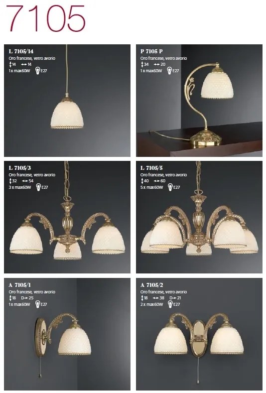 Aplica de perete din alama 2 brate design italian 7105