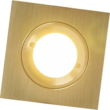 Spot modern îngropat auriu pătrat IP44 - Xena