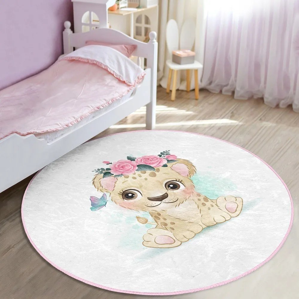 Covor pentru copii alb ø 80 cm Comfort – Mila Home