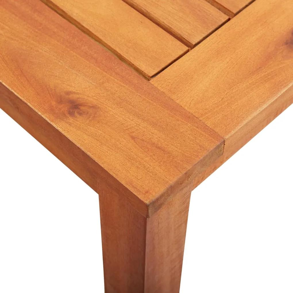 Set mobilier de exterior cu perne 7 piese lemn masiv de acacia Crem, 7