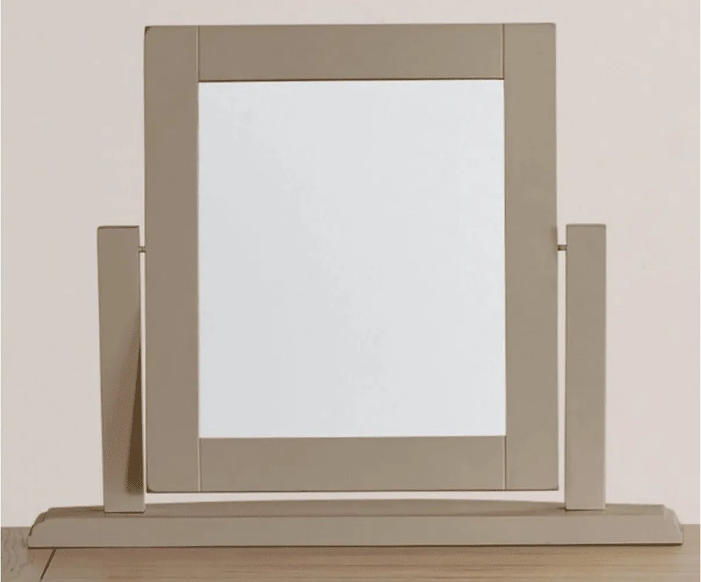 Oglindă lemn masiv gri Ives Personalizabilă, 60 × 16 × 46 cm