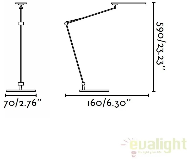 Lampa LED office design minimalist ITO 52071
