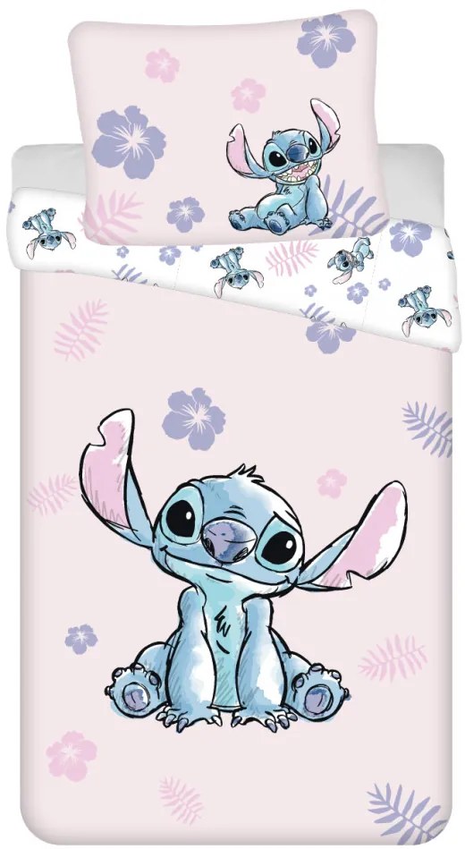 Disney Lilo și Stitch Pink lenjerie de pat 140×200cm, 70×90 cm