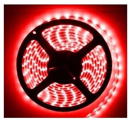 LED benzi cu LED-uri 5m IP65 rosu