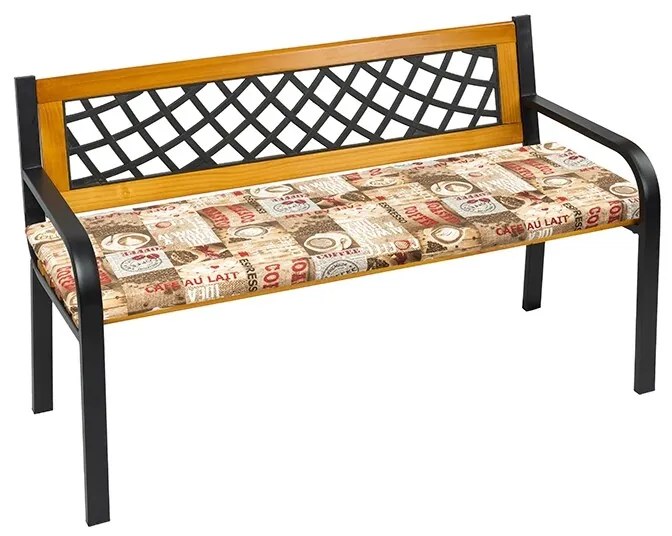 Bellatex Șezlong pentru bancă, neted, cafea, 40 x 120 cm