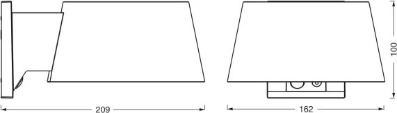 Osram - Aplică solară LED de perete ENDURA STYLE LED/10,1W/4,2V 2000 mAh IP54 antracit