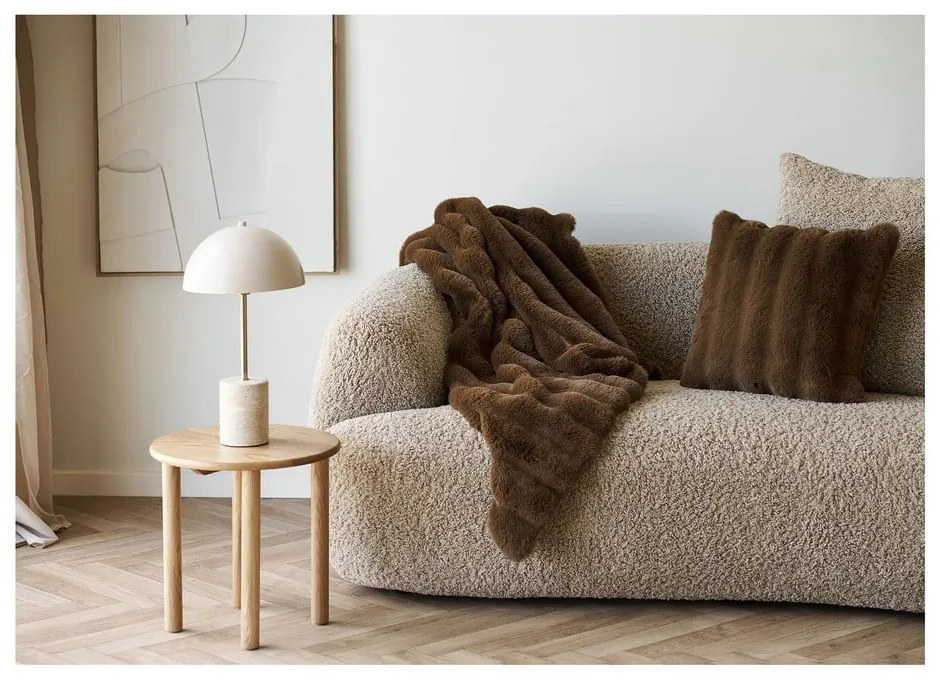 Pernă decorativă din blană artificială 45x45 cm Galena – House Nordic