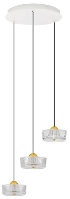 Lustra cu 3 pendule LED design modern KEROS