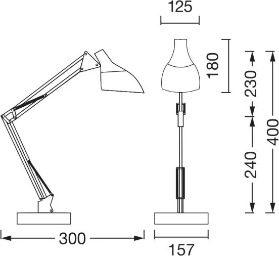 Lampă de birou Osram DESK LINE 1xE27/11W/230V, negru