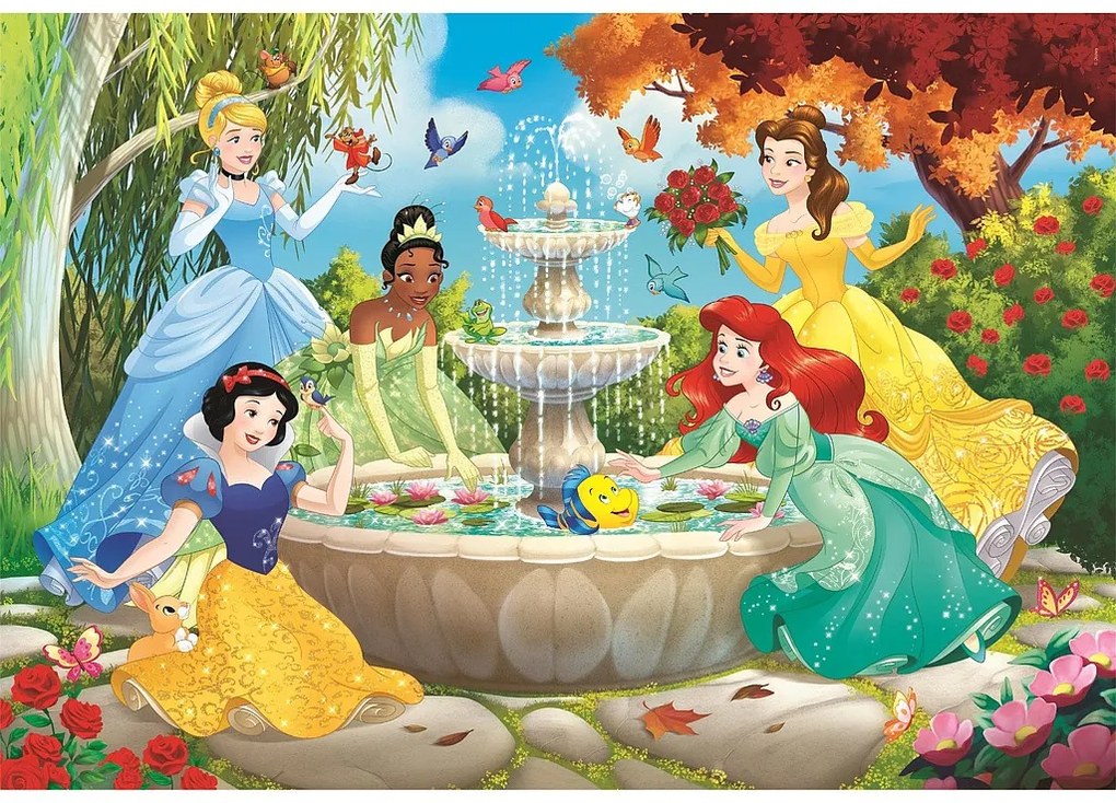 Prințesele Disney Fountain Puzzle Clementoni de 60 piese