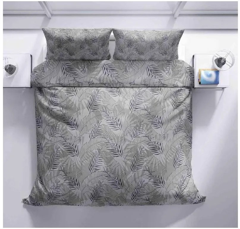 Lenjerie de pat din crep FLOERIUM gri Dimensiune lenjerie de pat: 70 x 90 cm | 140 x 200 cm