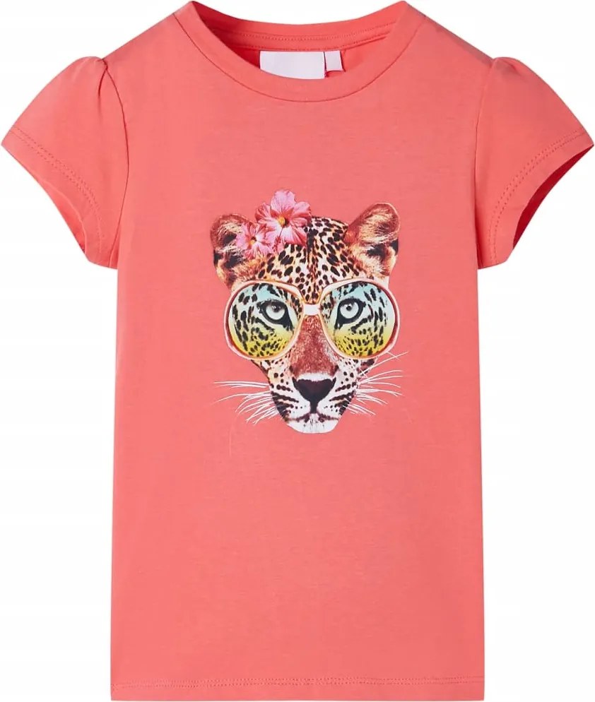 vidaXL Tricou pentru copii, corai, 128