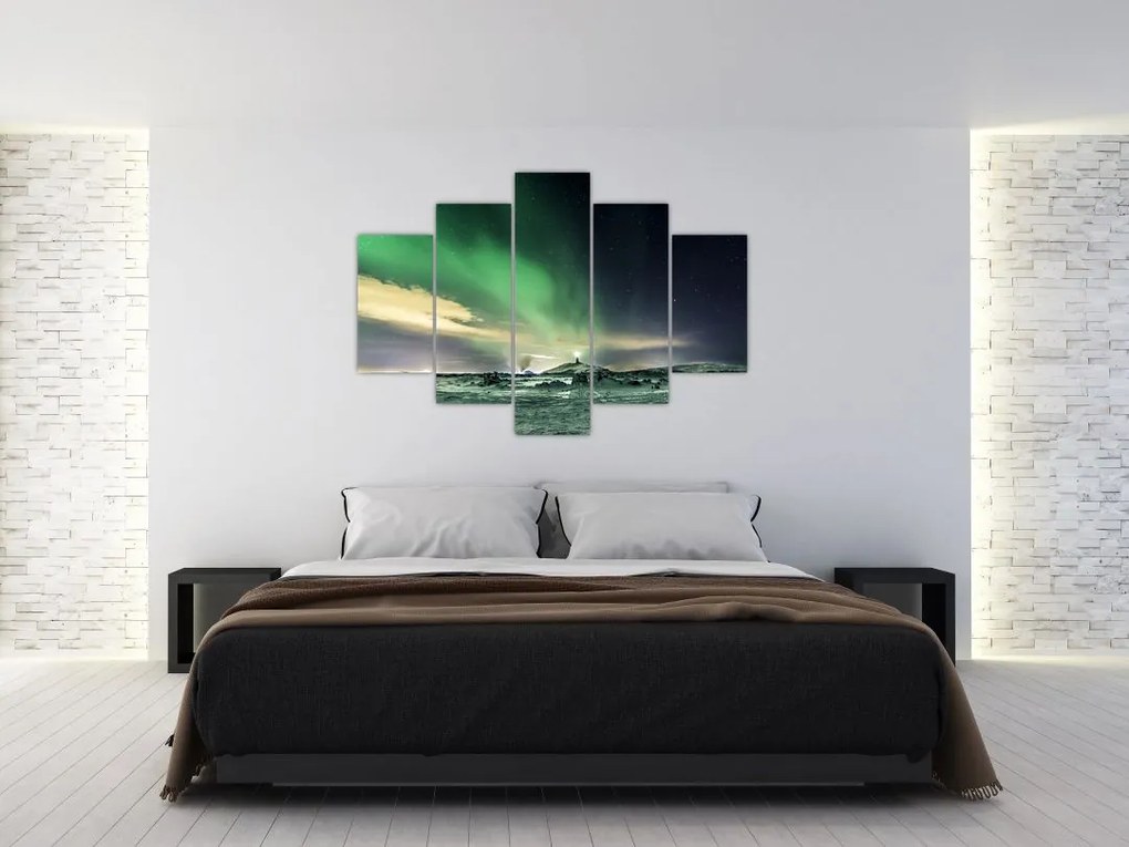 Tablou cu Aurora Borealis (150x105 cm)