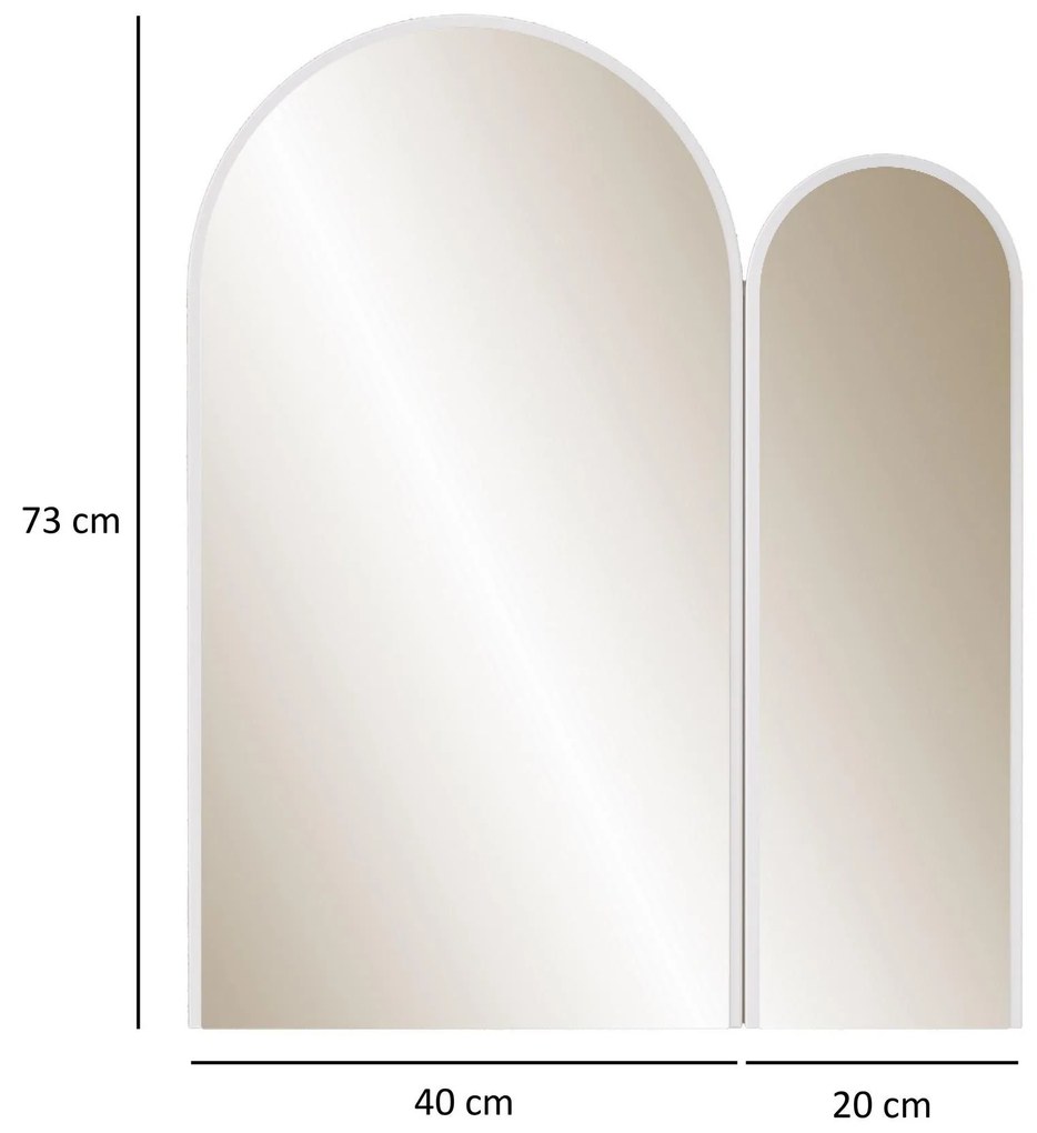 Oglindă decorativă Titeku (alb) . 1093651