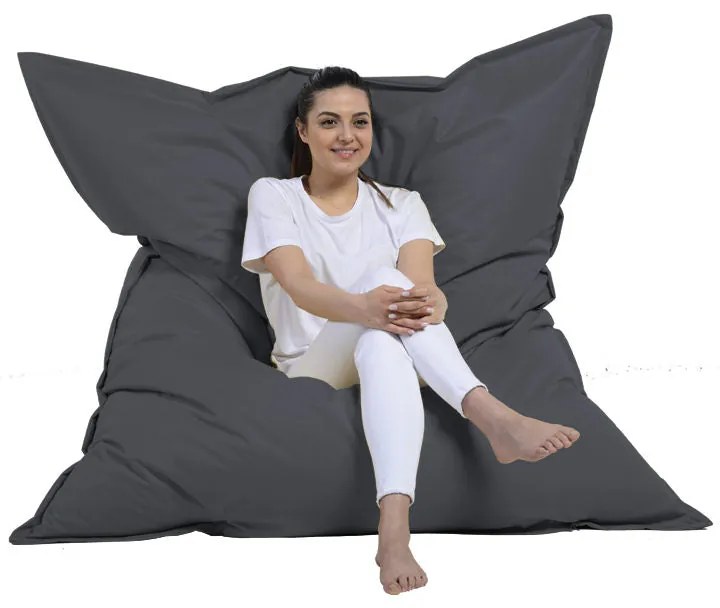 Fotoliu puf pentru grădină Giant Cushion 140x180 - Fume